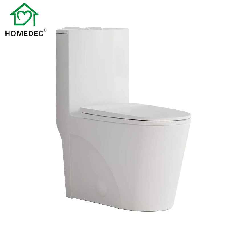 Fashion modern design washdown one-piece ceramic toilet glazed ceramic sanitary ware one piece wc toilet
