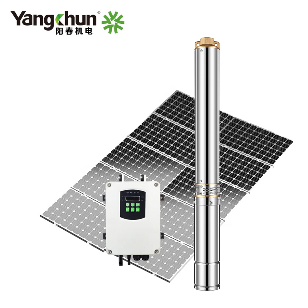 Погружной водяной насос dc deep well на солнечной батарее 96