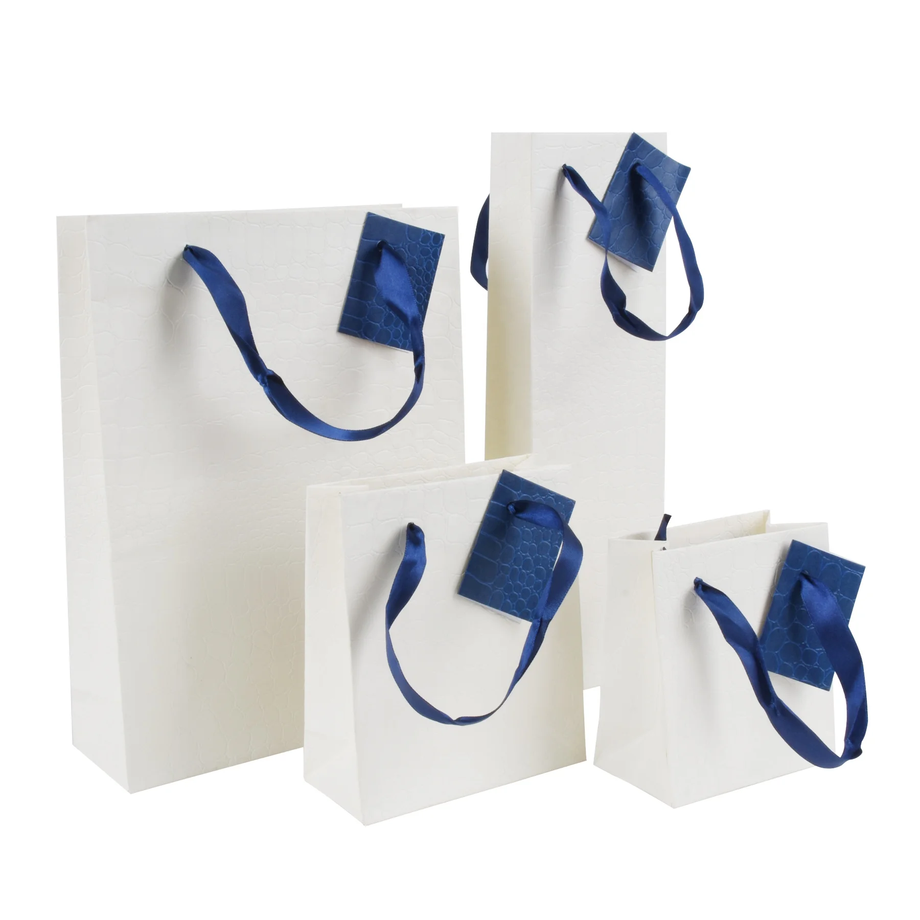 Fashionable wholesale hard kraft paper printed folding jewellery gift paper bags