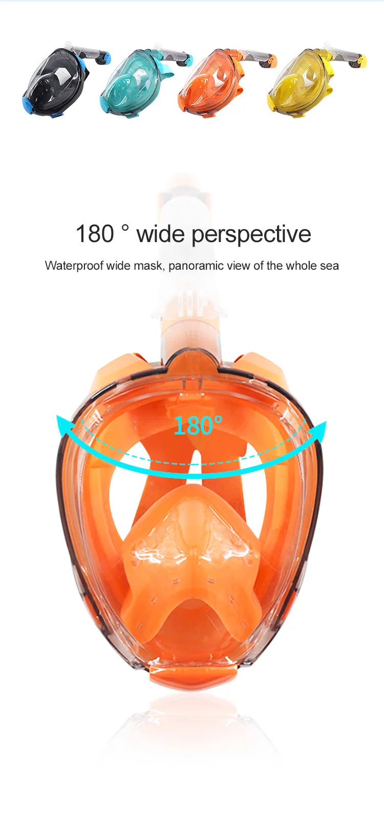  Cross-border adult children all dry diving mask anti-fog camera travel goggles