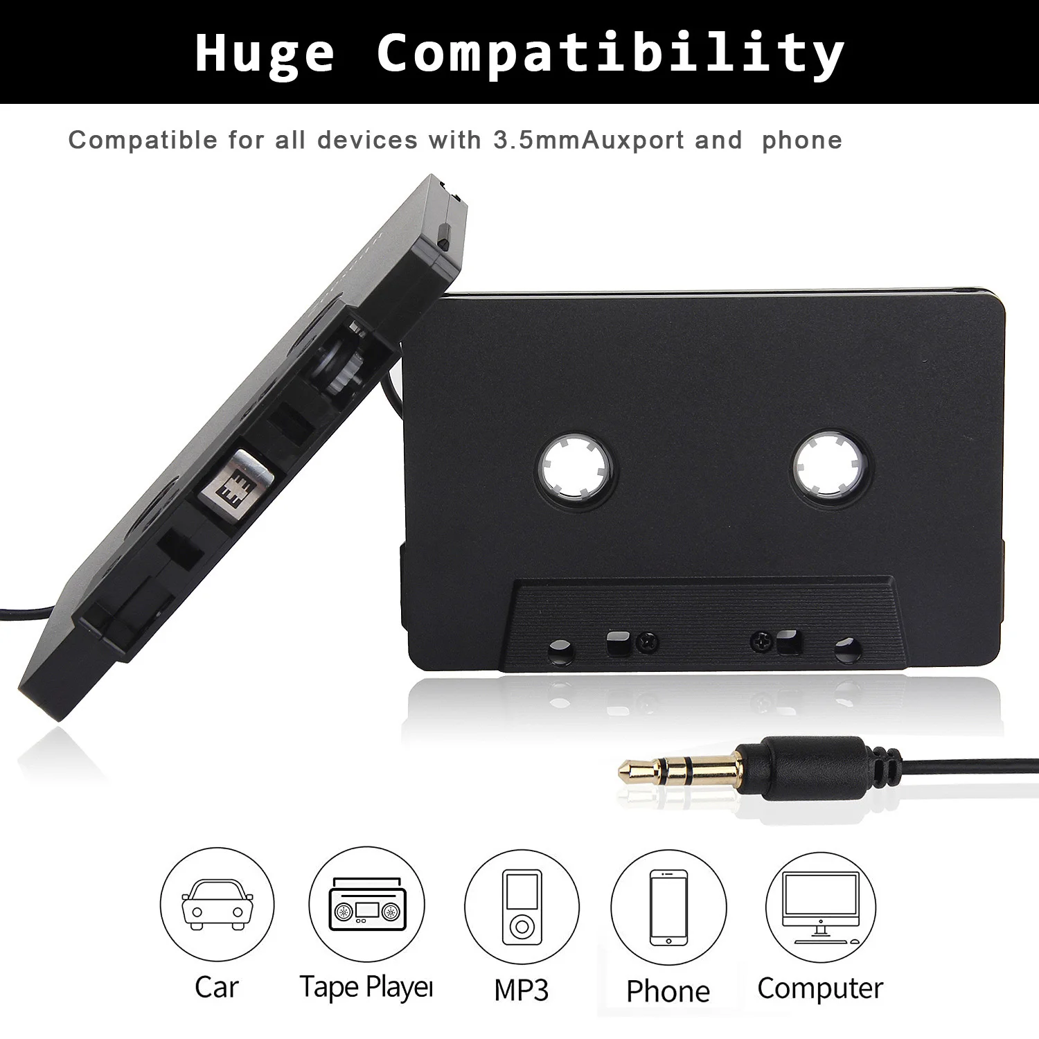 High Quality Factory Direct Sale Vintage Stereo Tape Converter Converter Audio Conversion Car Cassette Player