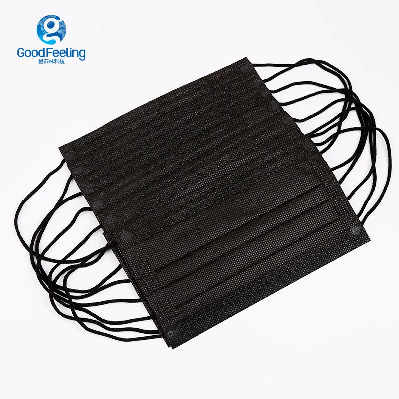 Mascarilla Quirurjica Design Non-woven Black Fabric Face Mask Distributor With Logo Bulk Surgical Facemask Disposable