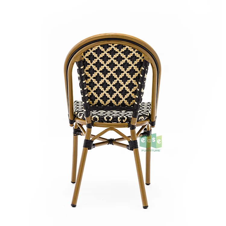 (E1187C + E9601THR1) EASE outdoor table and chairs rattan french bistro set