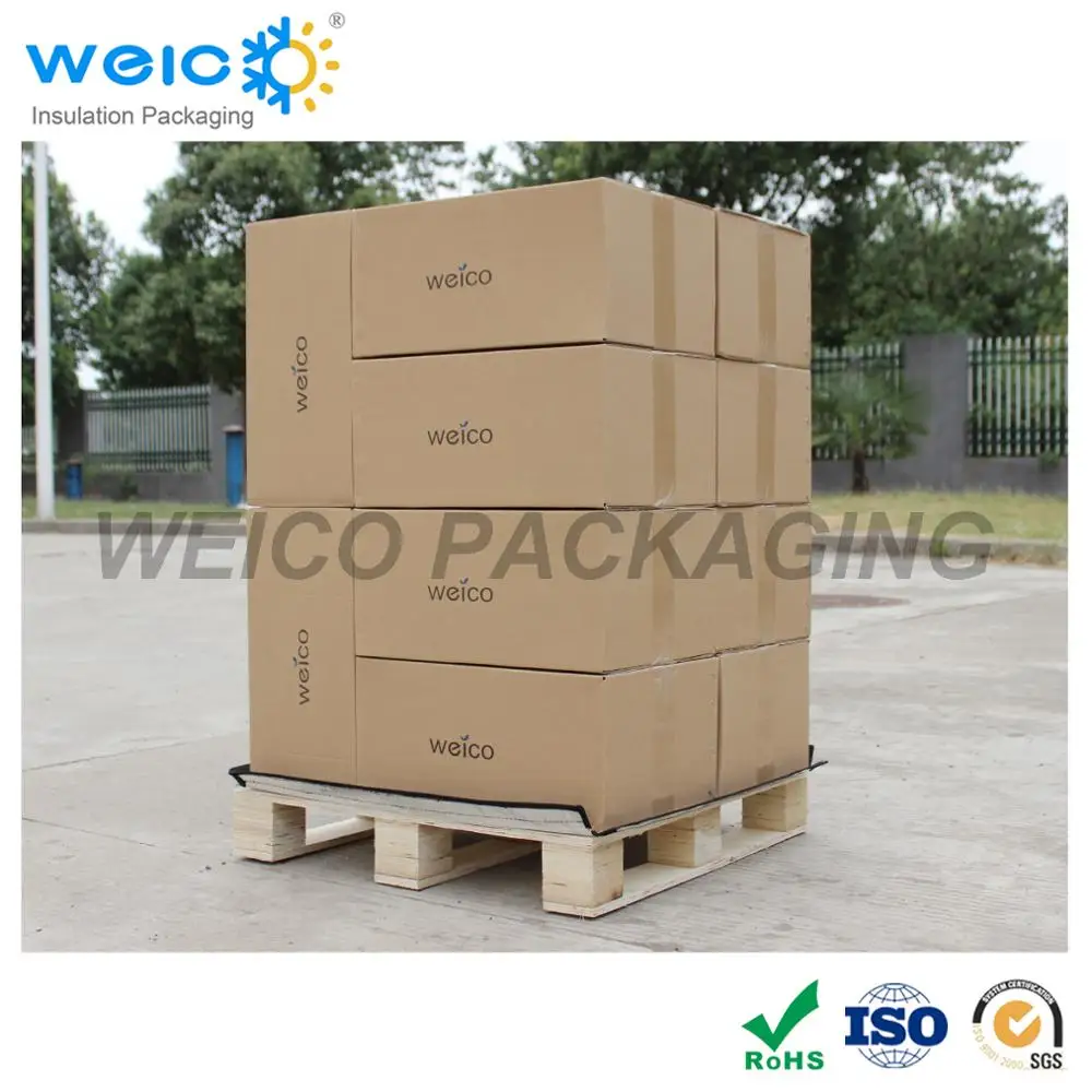 Reusable Heat Resistance Bubble Pallet Cover aluminum container foil thermal insulation bag