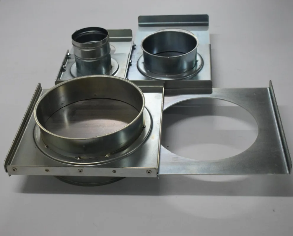 Manual operated slide damper 4 inch industrial blast gate for dust collection