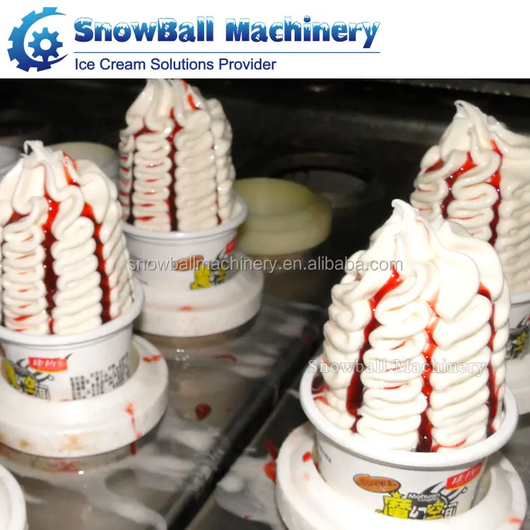 Automatic ice cream cup cone filling machine ice cream production line