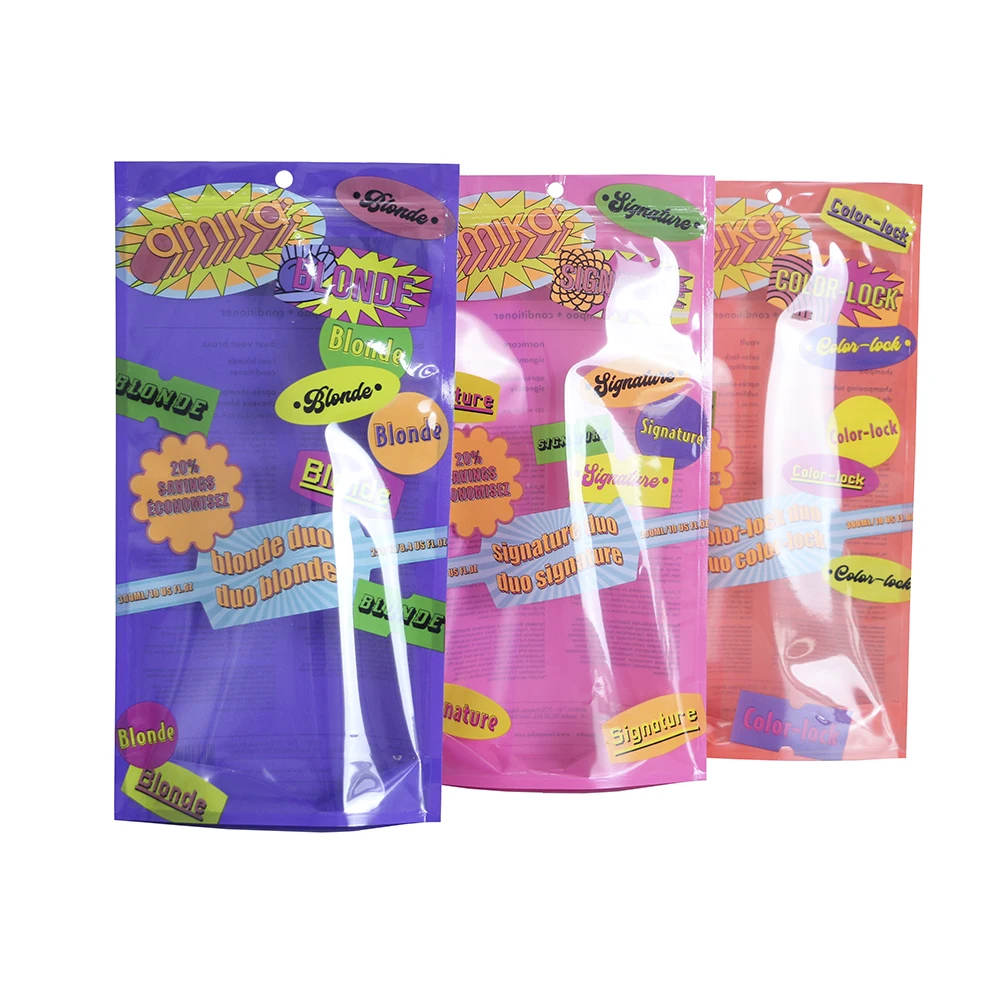 Custom Printed Wholesale Eco-friendly Resealable Zipper Lock Ziplock Stand Packaging Bag for Makeup Tool up Smell Proof Plastic