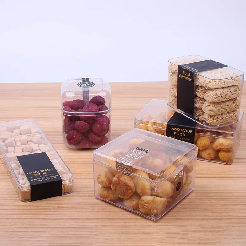 Good Selling Custom Transparent Insert Small Cookie Boxes with Lid