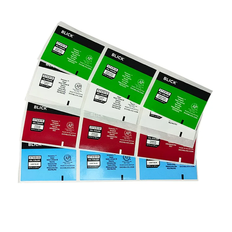 Synthetic Paper Packaging Product Labels Custom Vinyl Paint Bucket Stickers Waterproof Logo Designers Private Label With Barcode