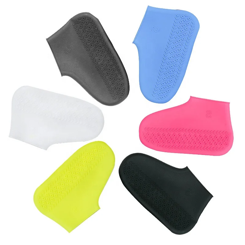 Newest Top Sell  Unisex Reusable silicone shoes Waterproof Anti Slip Water Resistant Rain Silicone shoes cover rain boots