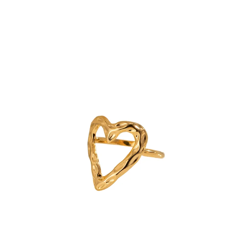 Best Selling  Jewelry Temperament Love Ring Opening Without Fade Oil Drop Simple Stainless Steel Ring