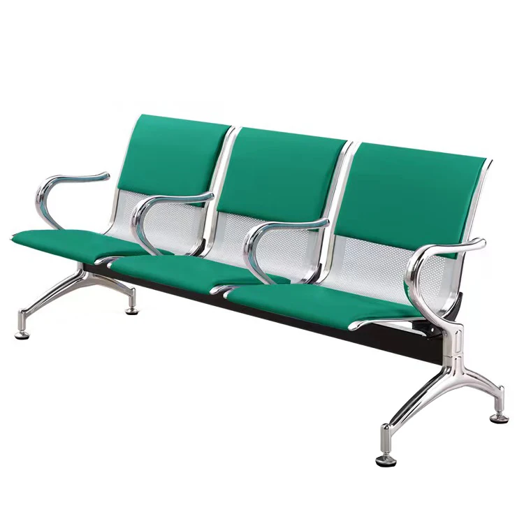 Factory Direct High Back Comfortable Healthcare Waiting Room Bench Chairs 3 Seater Price