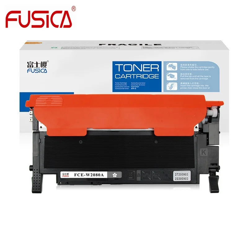 Оптовая продажа с фабрики FUSICA совместимый цветной тонер MFP178 MFP179 принтер W2080A 118A BK C Y M лазерный тонер-картридж для Hp