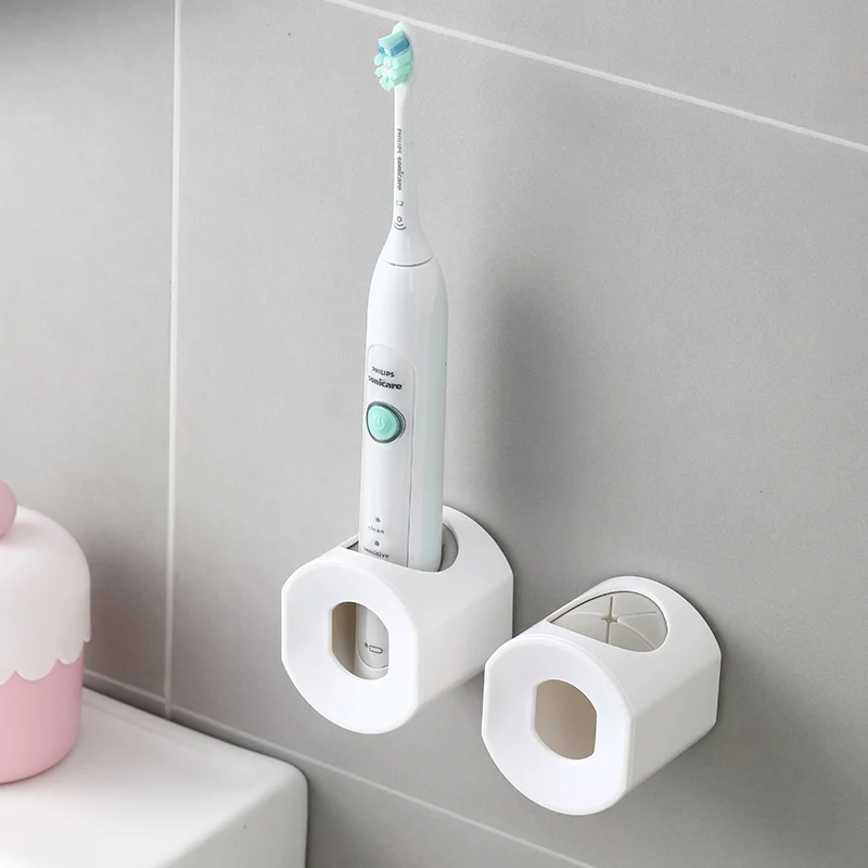 Лидер продаж Amazon, не пробиваемый клей 3 м, водонепроницаемый держатель для зубной щетки, самоклеящийся настенный держатель для электрической зубной щетки