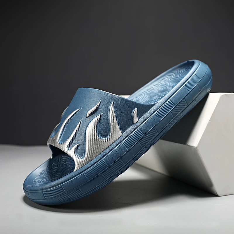 2022 Thick Platform Bathroom Home Slippers Cloud Slippers Women Soft Sole EVA Indoor Slides Sandals Summer Non-slip Flip Flops