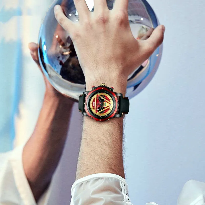 Custom Stainless Steel Brand Watch Water Resistant Hollow Out Quartz Watches Mens Luxury 2021 Wrist Watches For Men