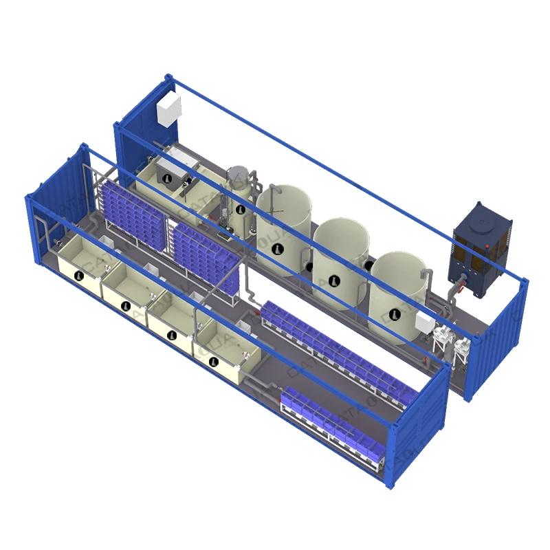CATAQUA Container Ras System Equipment Crab Box Ras System Aquaculture Equipment For Indoor Fish Farm