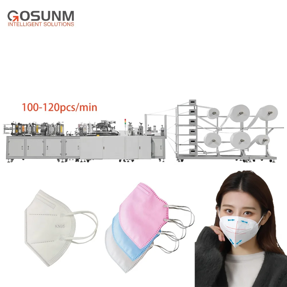 GOSUNM  n95 Automatic Mask forming Machine KN/N 95  Facemask Manufacturing Machine