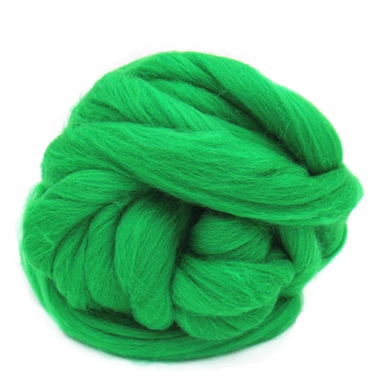 
Wholesale Multi Color 100% Merino Wool Giant Merino Wool Yarn Rugs Wool Top Roving Giant Chunky Yarn 