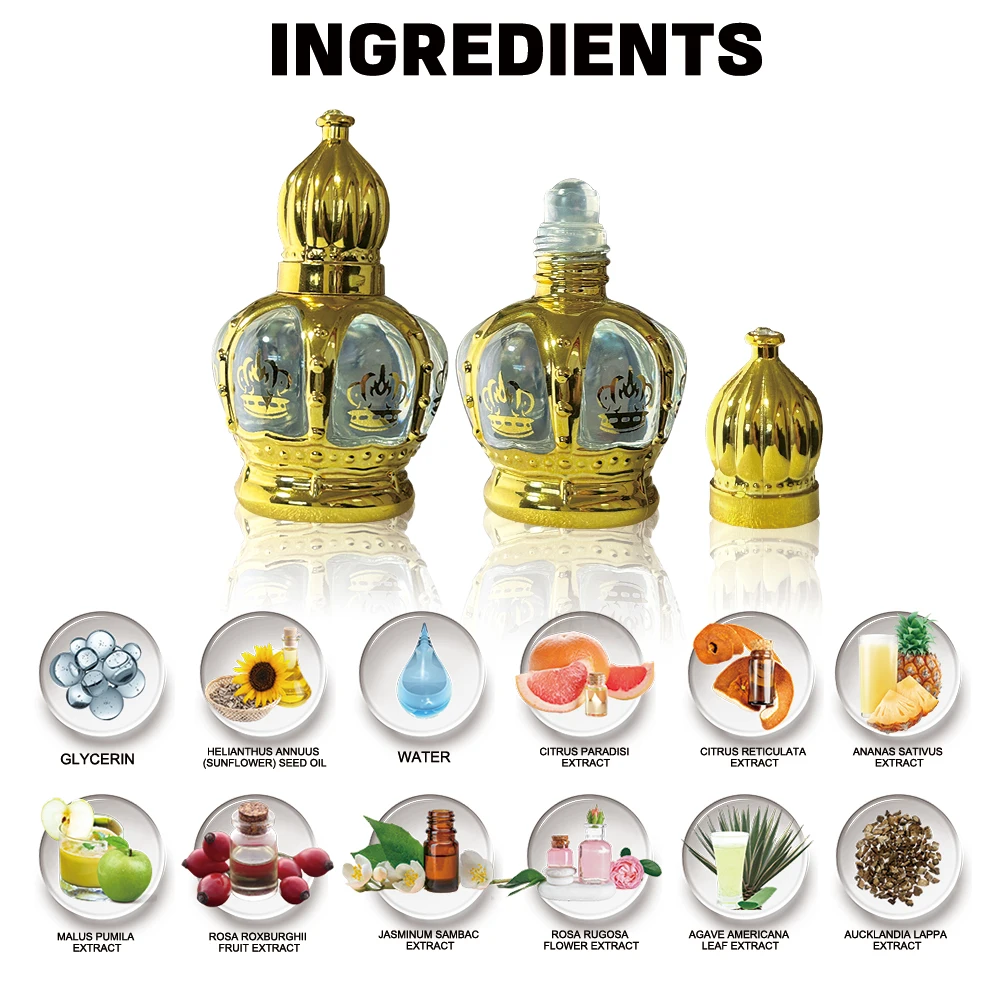 Wholesale High Quality   Original brand Easy to carry  Rose Jasmine authentic Arabian womens Perfume supplier