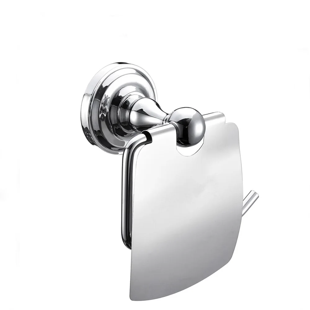 China Wholesale Zinc Paper Towel  Holder Dispenser Toilet Paper Roll Holder With Cover