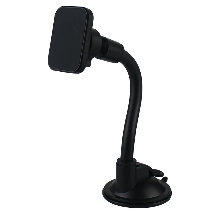 Car magnet mobile phone bracket magnet long rod hose strong magnetic silicone sucker navigation bracket 360-degree rotation