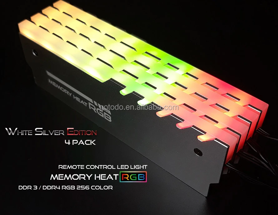 Memory RAM RGB Cooler Heat Sink Cooling Vest Fin Radiation Dissipate For DIY PC Game  Ram ddr4 Rgb