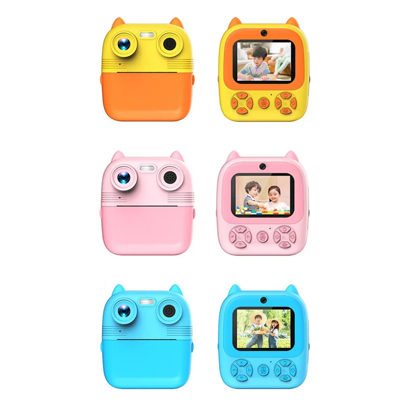 Portable Instant Printing Camera Rechargeable Digital Print Children Photo Video Camera ABS-681 Print Kids Camera