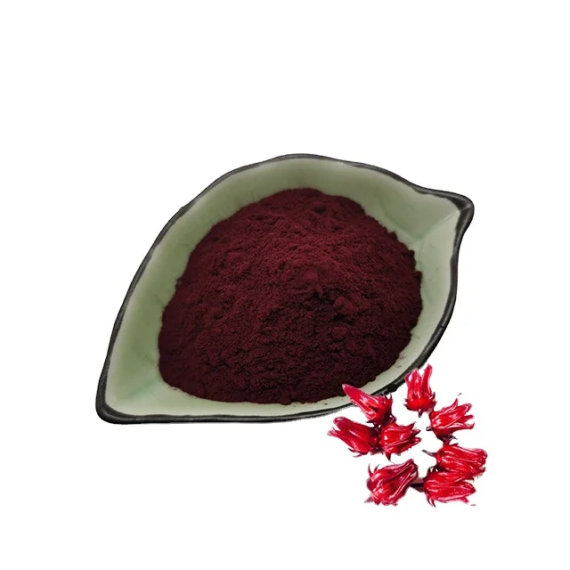 100% Natural Roselle Powder Hibiscus Flower Powder Dry Roselle Flower Extract