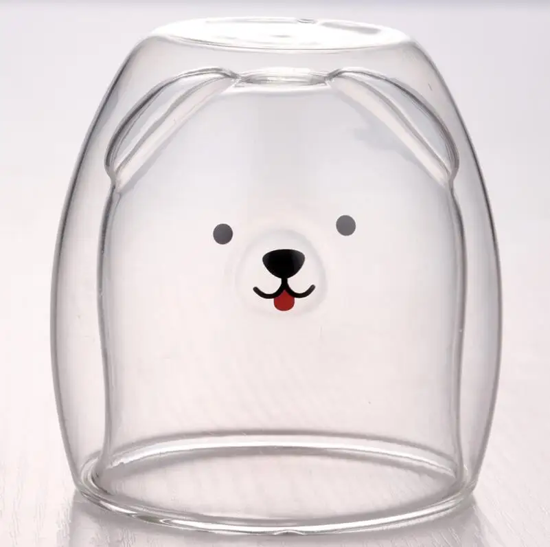 
High borosilicate double wall glass coffee cup 200ml 