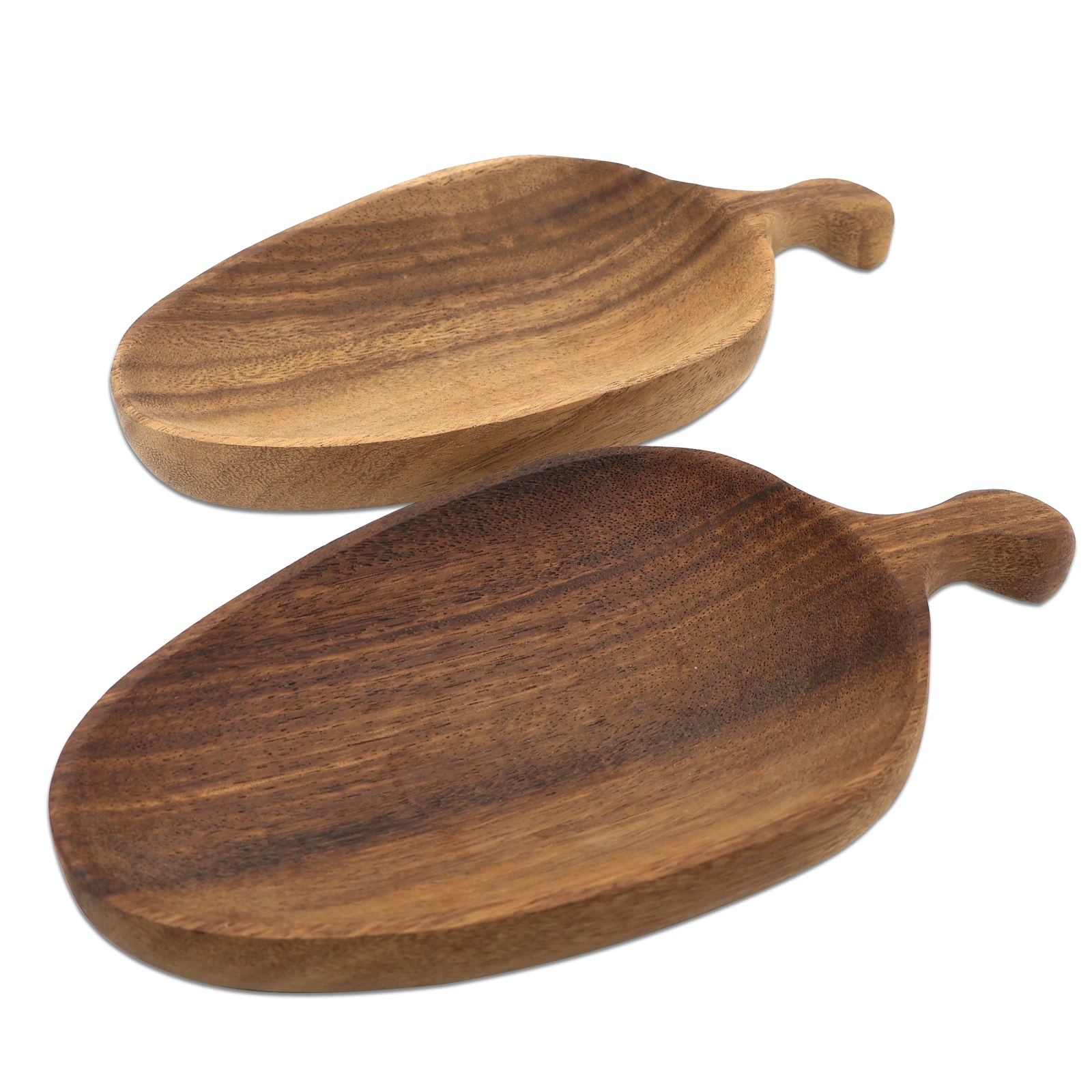 Wooden Tray Creative Snack Plate Fruit Bowl Snacks Restaurant Serving Dish Plates Jewelry Tray Food Tray Sushi Plate Salad Bowl