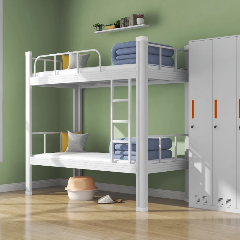 YML Hot Sale Modern Bunk Beds For Adult With Storage For Bedroom Campus Metal Kids Dormitory Bunked Bed With Stairs