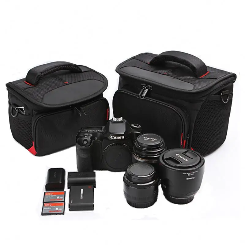  Dslr Designer Camera Bag Protect Case Canon Carry Leather Waterproof Fashion