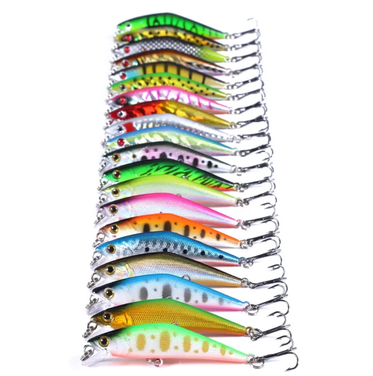 High quality 6.8cm-5.2g-8# shot submerged short tongue fishing lure