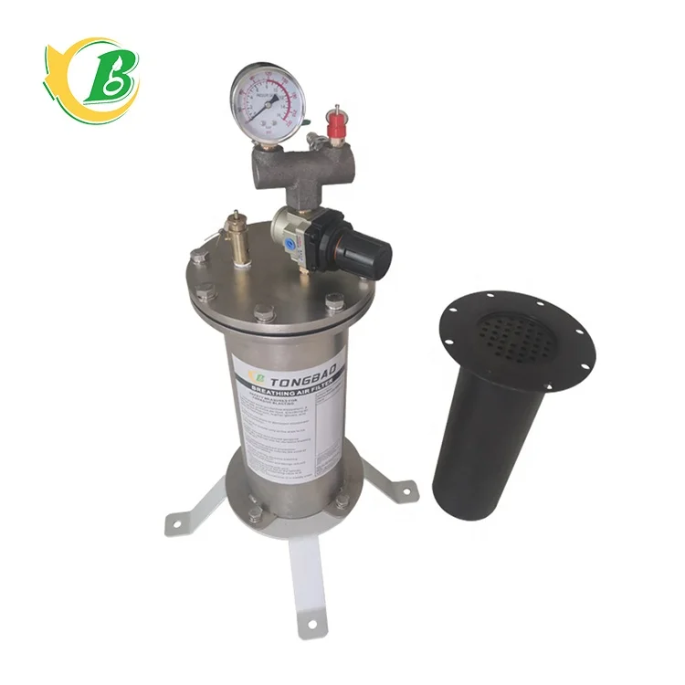 Sandblasted helmet filter activated carbon breathing air precision stainless steel filter