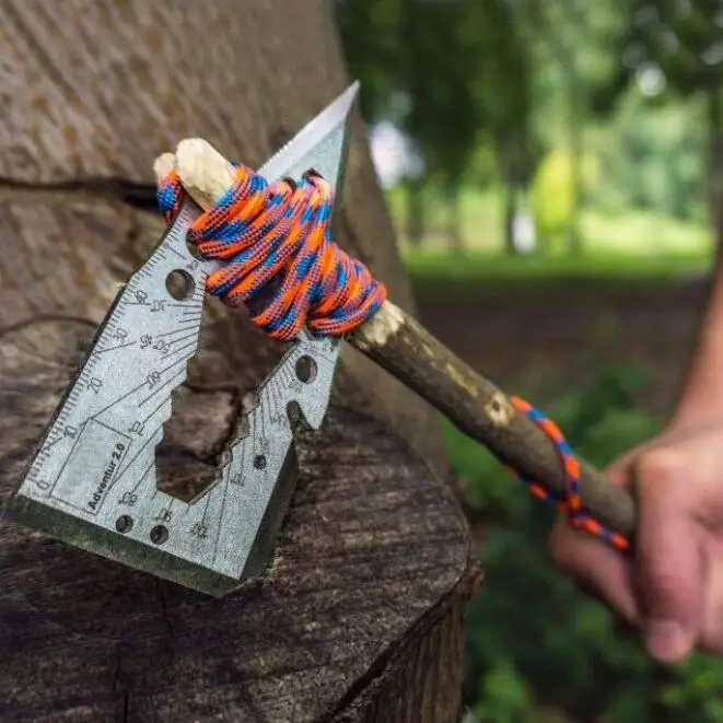 new man dog tag wilderness survival multi tool card for camping