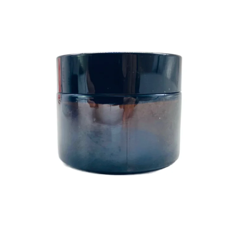 
 Hot sale 20g 30g 50g amber glass cosmetic jar with lid  