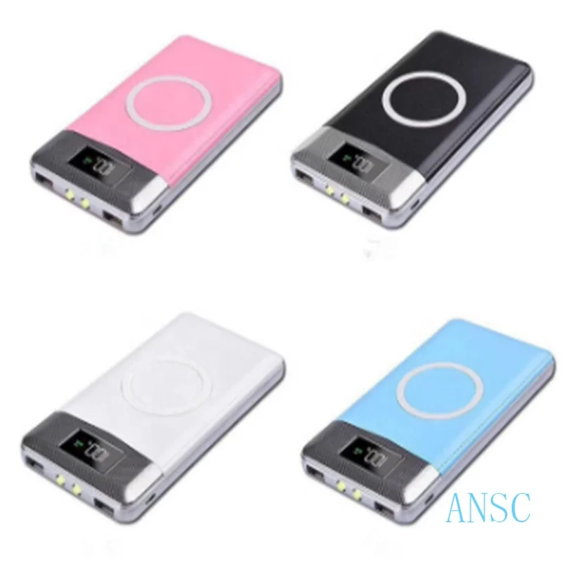 Оптовая и прямая продажа QI беспроводной зарядки мобильного питания ультра-тонкий QC3.0 зарядки беспроводной мобильный 8000 мАч мульти