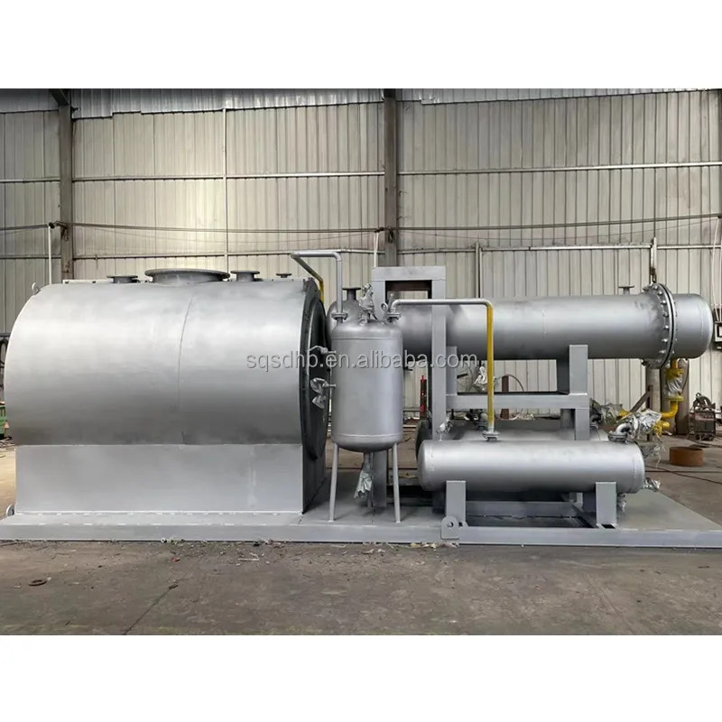 China germany joint venture Plastic To Oil Pyrolysis Reactor Small Scale Waste Pyrolysis Machine