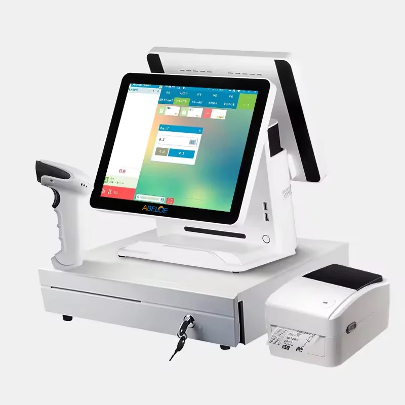 Customized 15.6 inch Retail Machine Terminal System for Catering Software Function Display  All in One POS