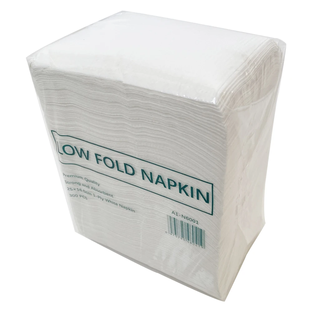 Luxury Top Quality Restaurant Hotel Home Napkins 1 Ply Low Fold Dispenser Napkin