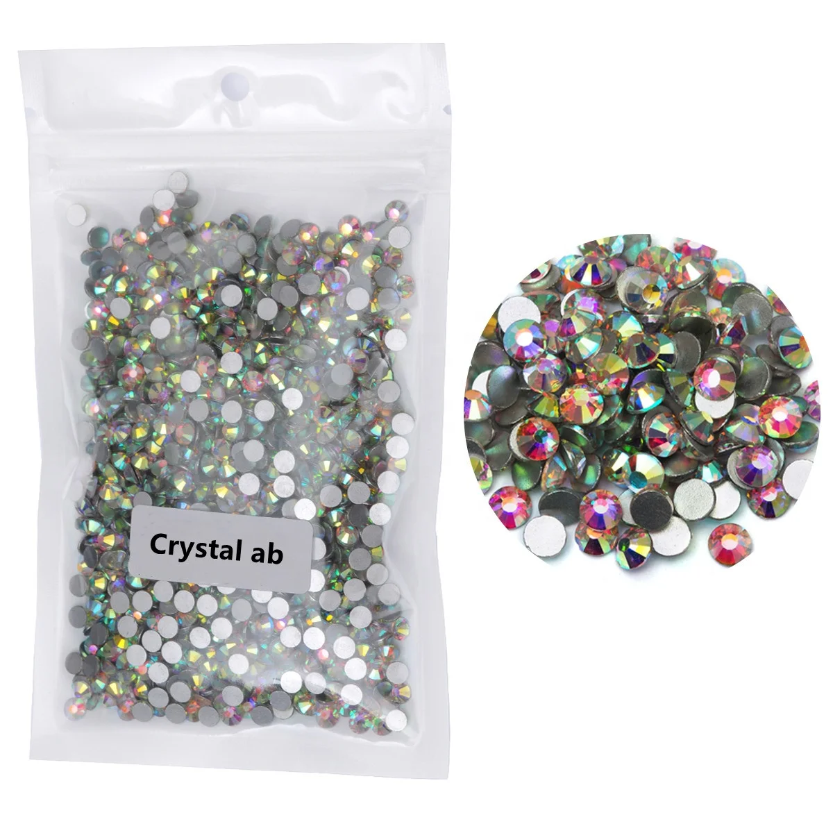 5A Quality Crystal Glass Rhinestone Strass Bulk Flat Back Rhinestones