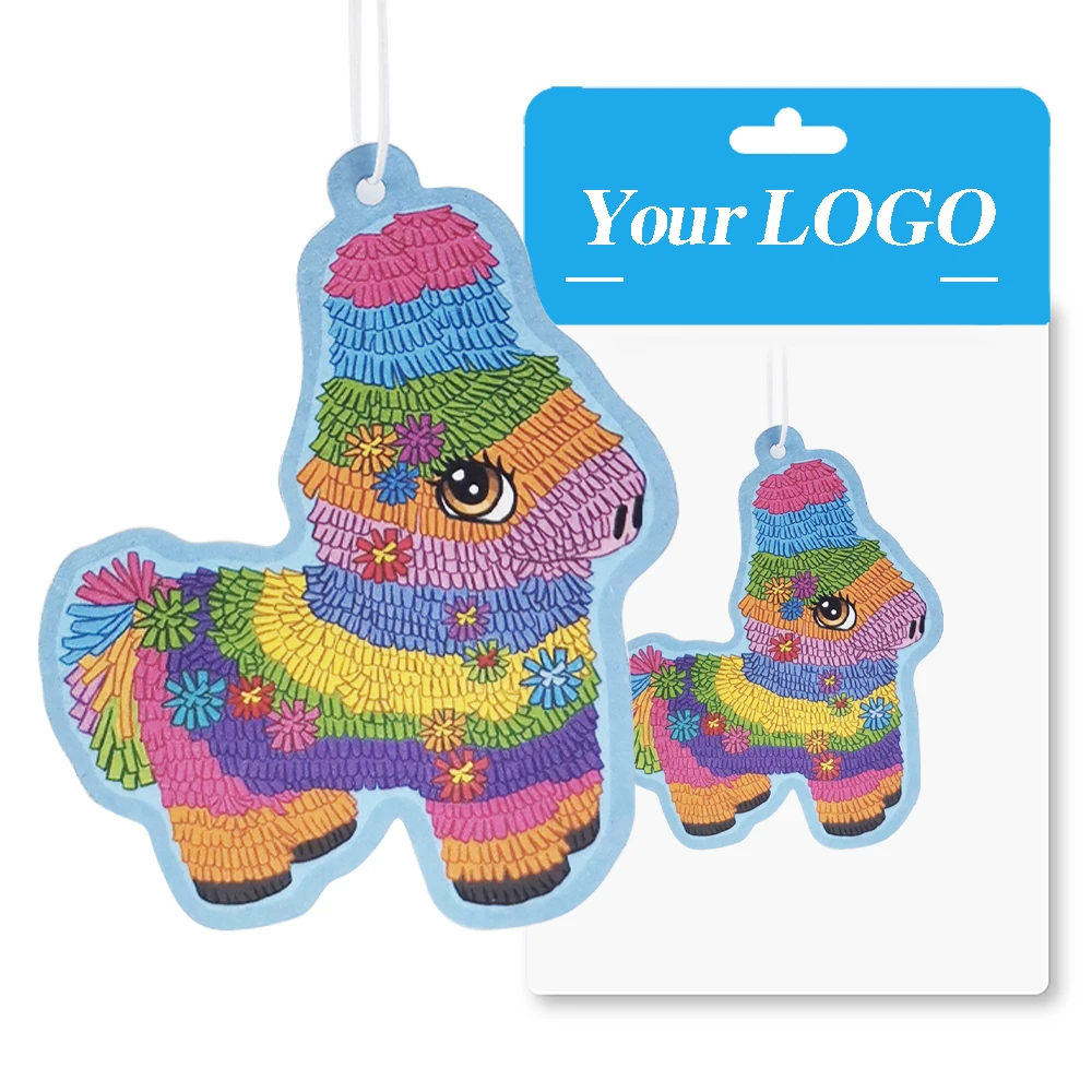 Oem printed logo coffee multiple scent car air freshener strong smell