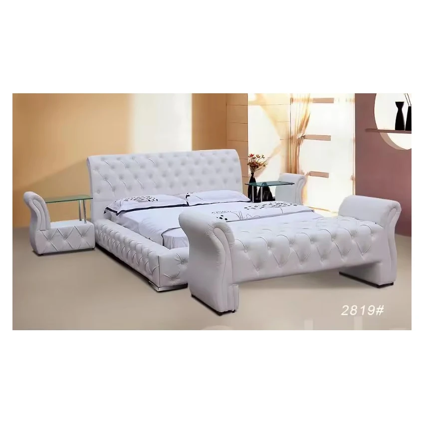 Modern Happy night Bedroom Sets With Button