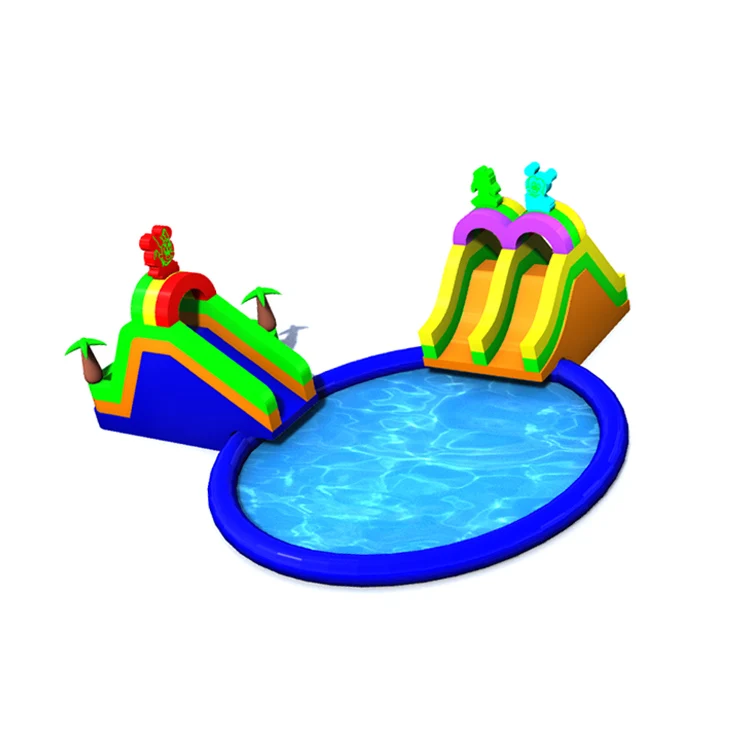 Adults Kids Water Amusement Park Inflatable Water Slide with Single Lane from China