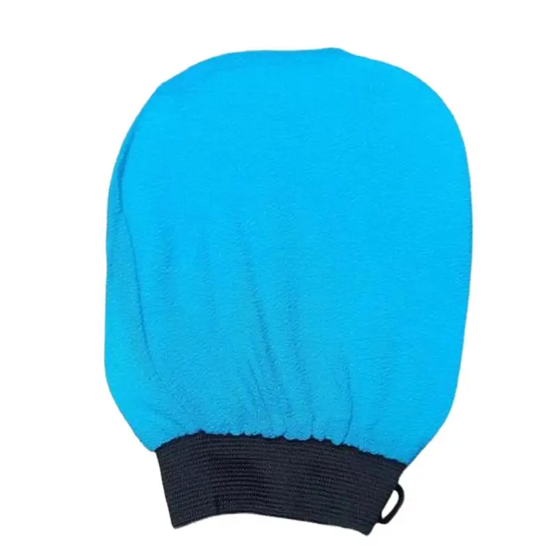 Pet Bath Glove Jacquard Thermal Transfer Five Fingers Silk Shower Sponge Baby Scrub Cotton Bath Scrub Glove Mitt Loofah