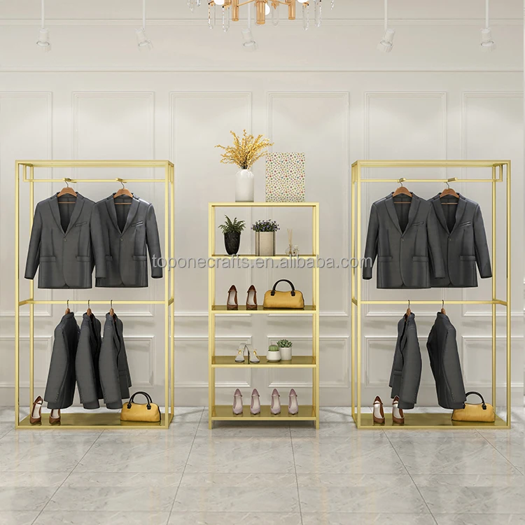 Wholesale Bridal Store Stainless Steel Display Rack Gold Garment Shelf Wedding Dress Clothes Display Stand Fast Delivery