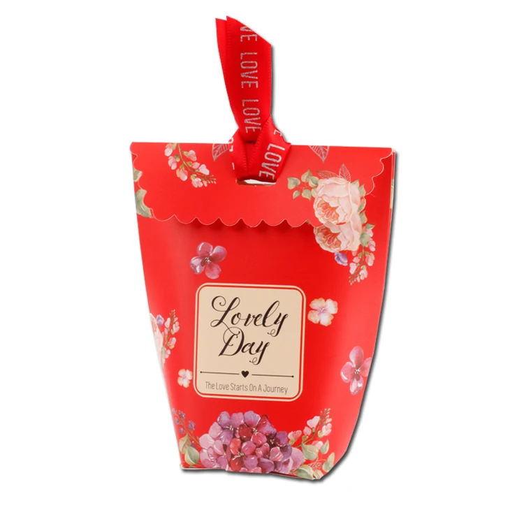 Wedding candy gift paper box,Sweet flower-shaped party baby-shower wedding/christmas favors candy box