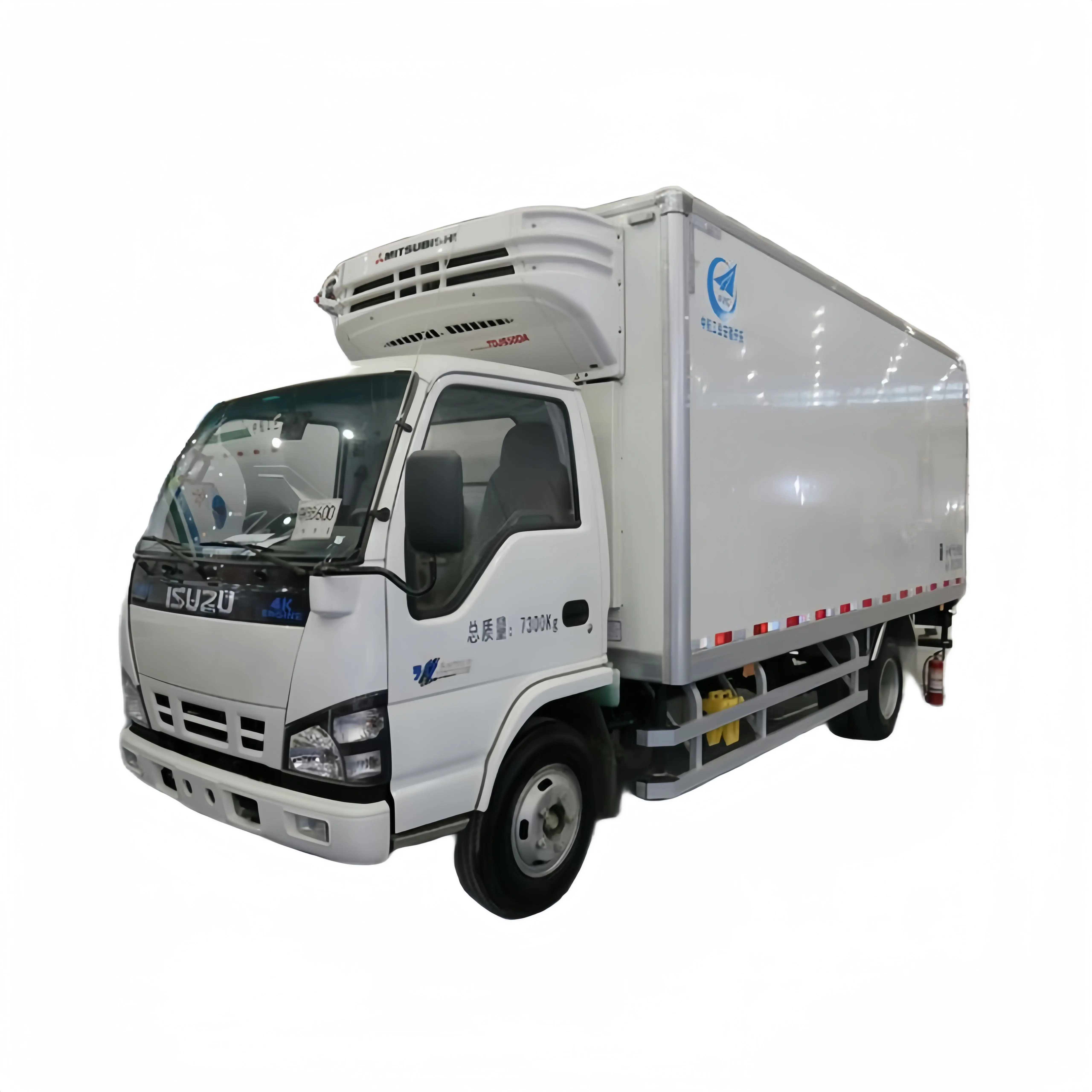 Used ISUZU 600p chassis+ new 5T Freezer truck with Cheap Price