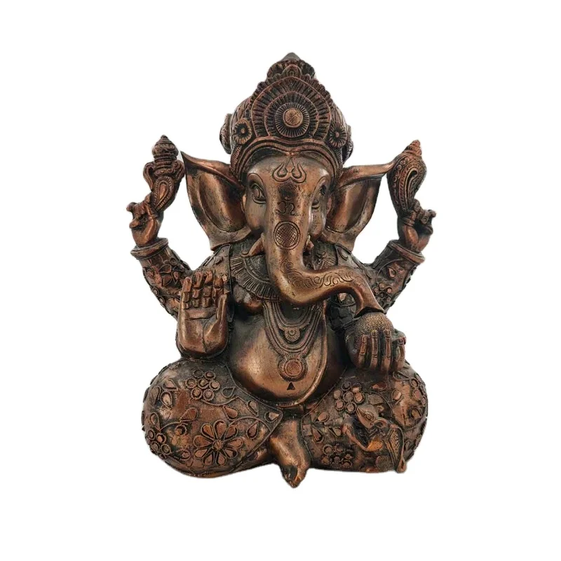 Home and Garden Decoration HINDU GOD STATUE Resin Indian Ganesh Figurine